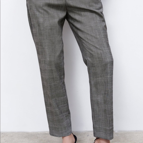 Zara Checkered Cigarette Pants - Picture 3 of 11